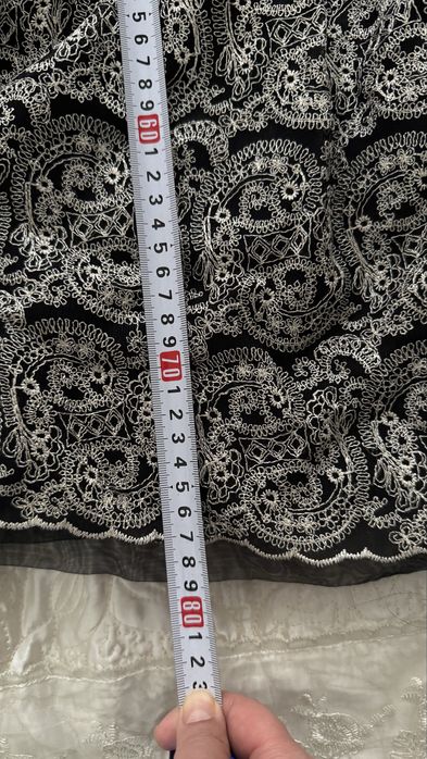 Платье вечернее с прозрачными рукавами