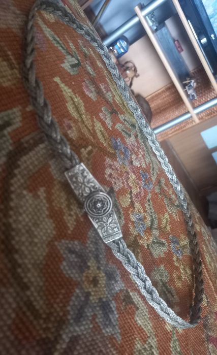 Стар възрожденски колан за носии сребърен