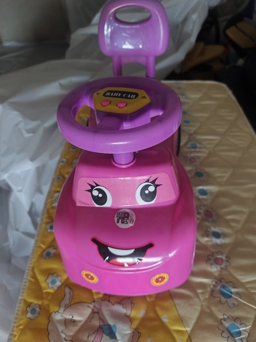 Кола за бутане Moni Toys - Keep Riding, розова