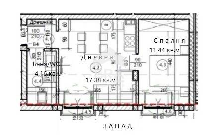 Двустаен ексклузивен апарамент за продажба, в новострояща се сграда, ж