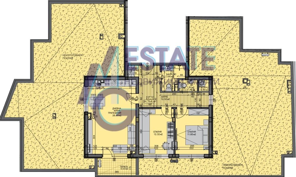 Продава се Тристаен апартамент в Бургас, Зорница - 324 кв.м за 407 €/кв.м - Снимка #3