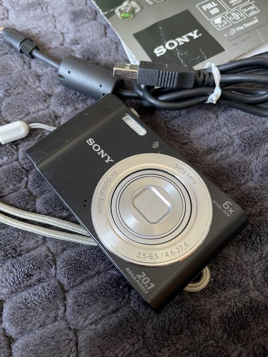 Aparat Foto Digital SONY Cyber-Shot Steadyshot DSC-W810 Black 20.1 MP