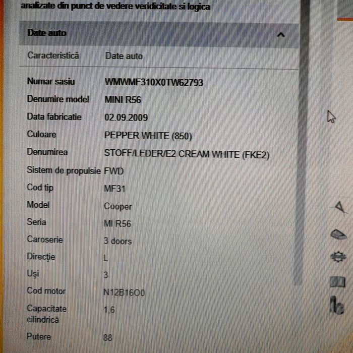 Dezmembrez Mini Cooper r56 motor n12