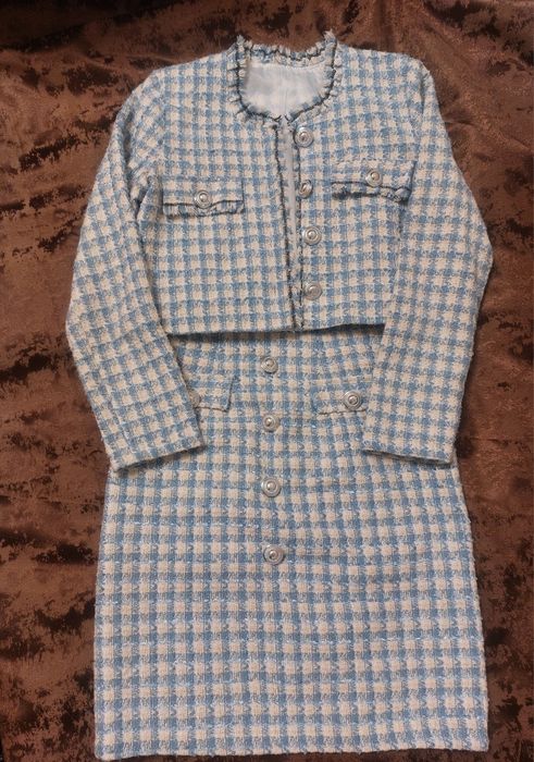 Твид жакет с юбкой