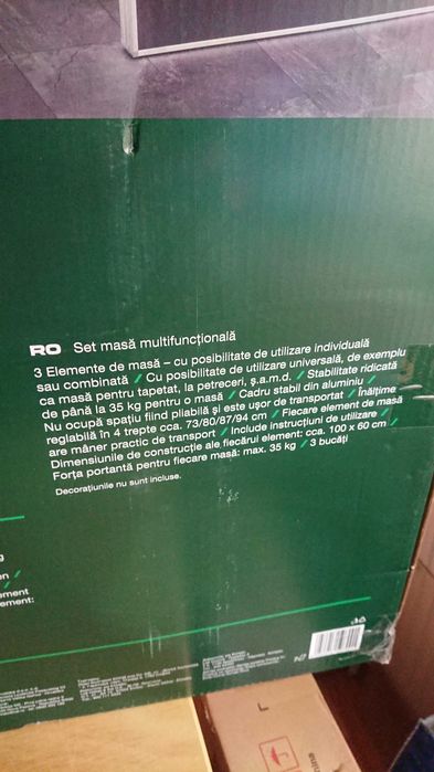 Set mese pliante si pliabile 100X60