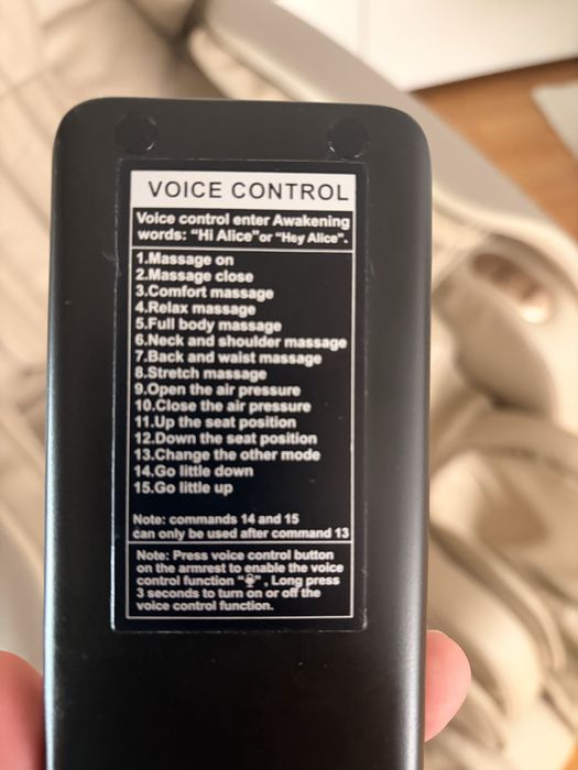 Fotoliu masaj Komoder