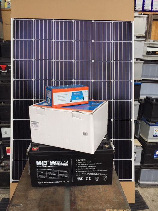 ПРОМОЦИЯ !!! К-т соларна система:панел,батерия,контролер,ТОП!!!