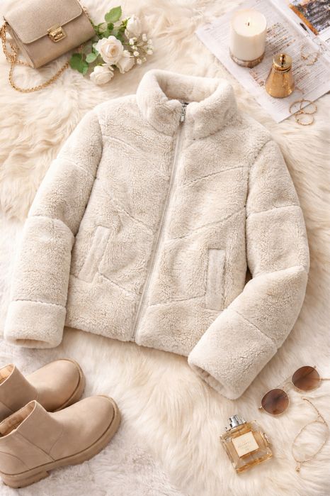 Шуба Zara теплая