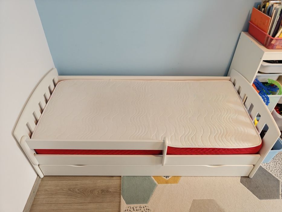 Pat copii 180 x 80 cm, Wunderkid Classic, Alb