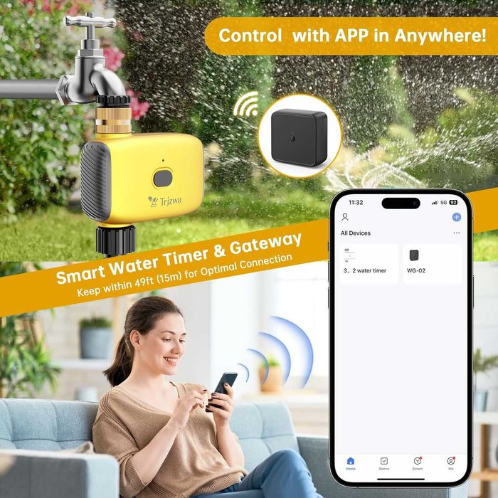 Sistem de Irigare WiFi  Water Timer sistem de irigare inteligen