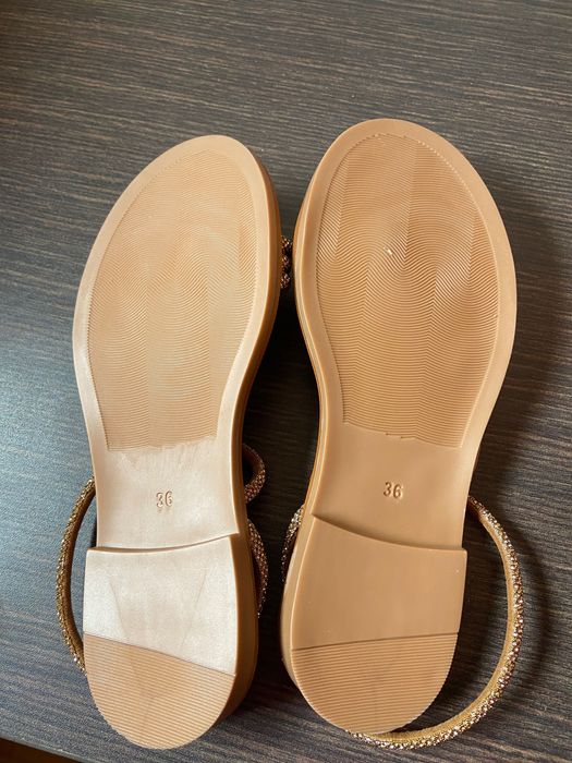 Кожени модерни сандали 36 номер