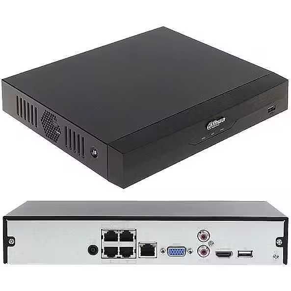NVR 4 canale 16MP PoE Dahua NVR4104HS-P-EI 16MP H.265+ SMD Plus IVS Perimetru AI Nou