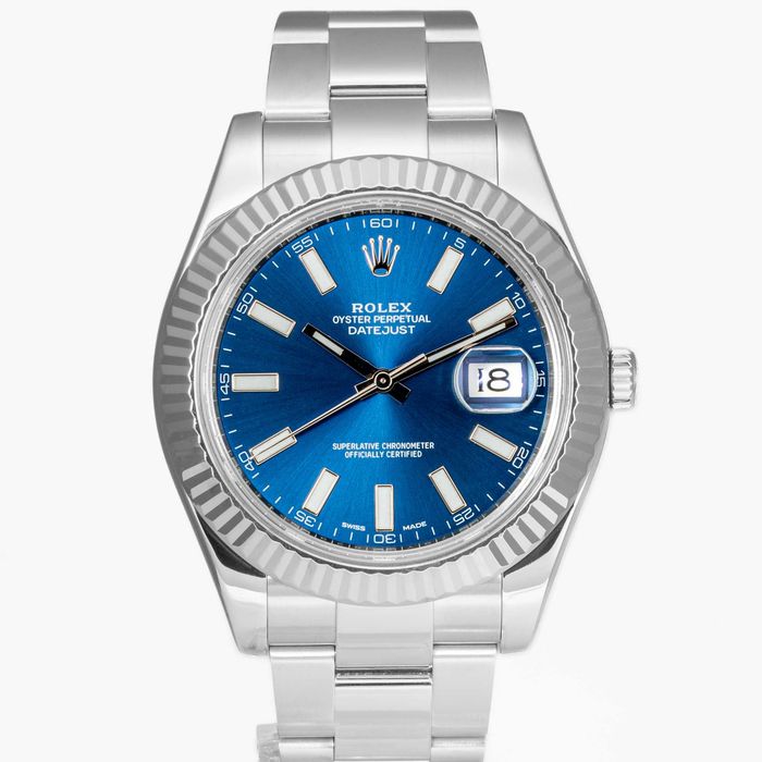 Rolex Datejust 41mm 116334 Bright Blue dial