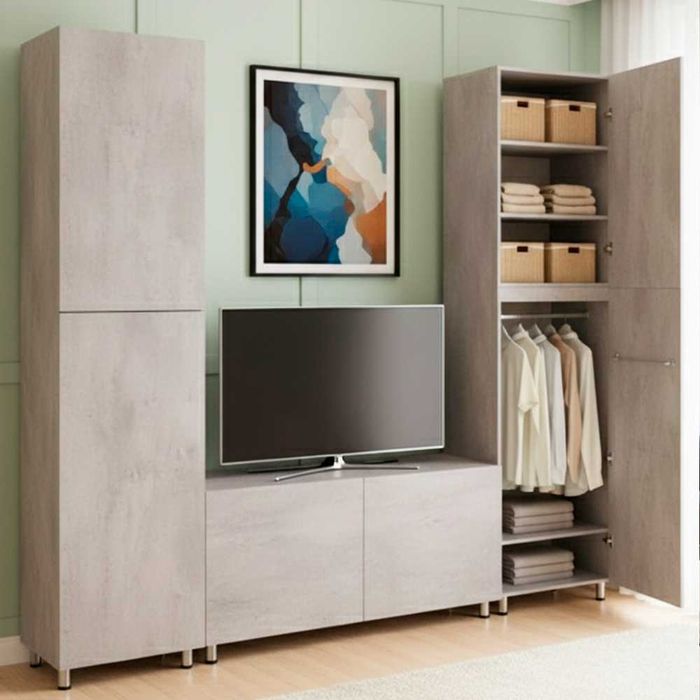 Акция! ШКАФ ЛОФТ / SHKAF LOFT / Серый шкаф / Kiyim shkafi / Стенка /