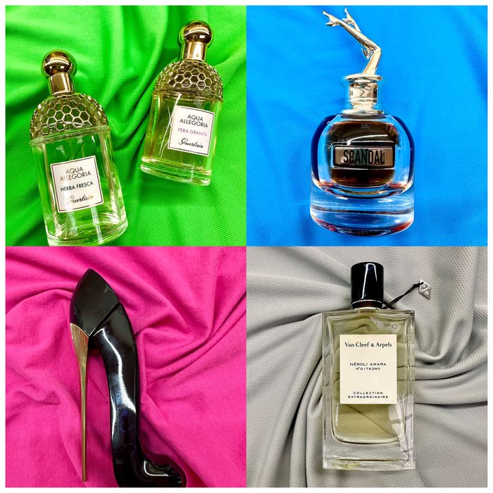 Дамски парфюми Guerlain,Scandal,Carolina Herrera,Van Cleef