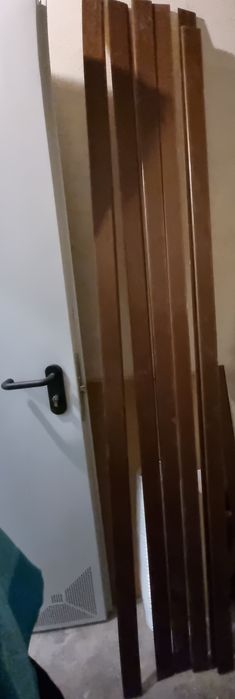 Перваз за под МДФ, 6см, цвят венге (тъмно кафяв дървесен)