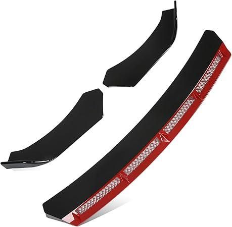 Универсален преден спойлер за броня ЧЕРВЕН - 3 части