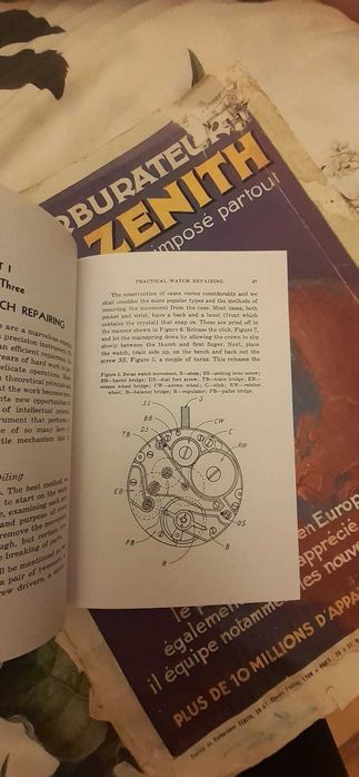 Carte „Watch Repair for Beginners” - Harold C. Kelly (Stare excelentă)
