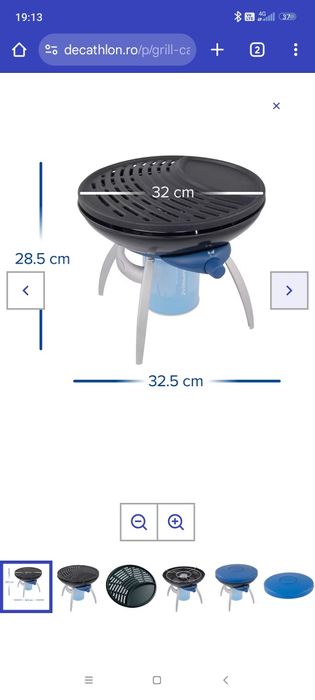 Grill champing pe gaz