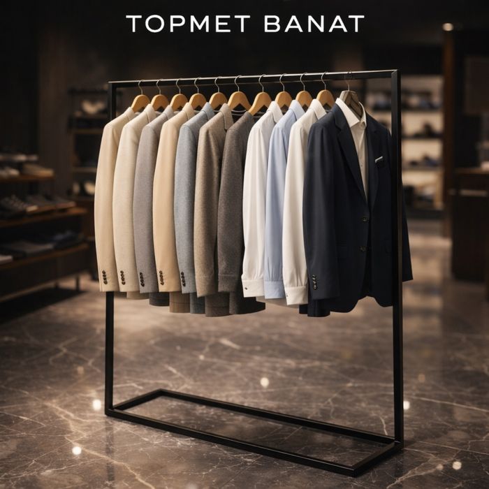 Suport metalic umerase haine rochii costume imbracaminte stendere rastele rafturi magazine dresing ieftine producator