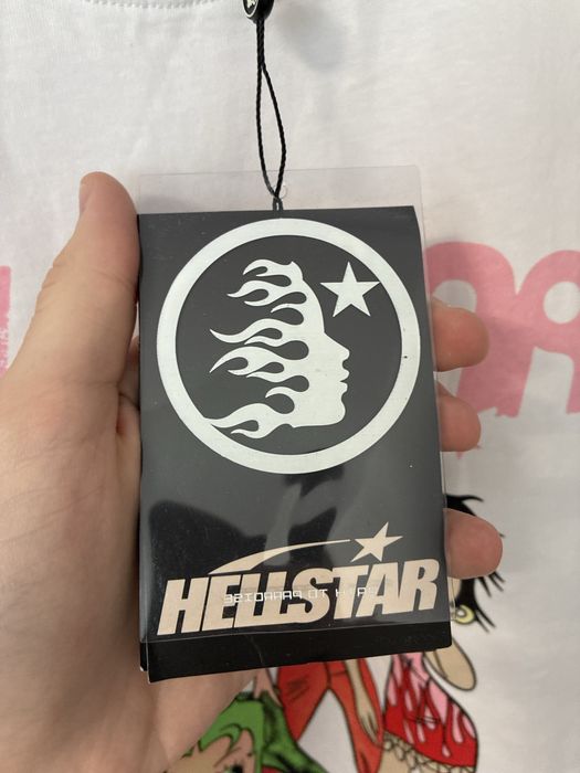 Tricou Hellstar Alb S Oversized