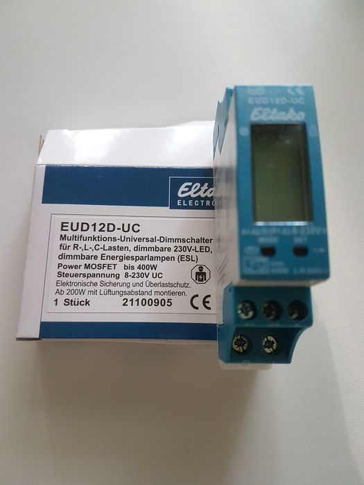 Dimmer multifunctional universal 8-230V, mosfet 400W, ELTAKO EUD12D-UC