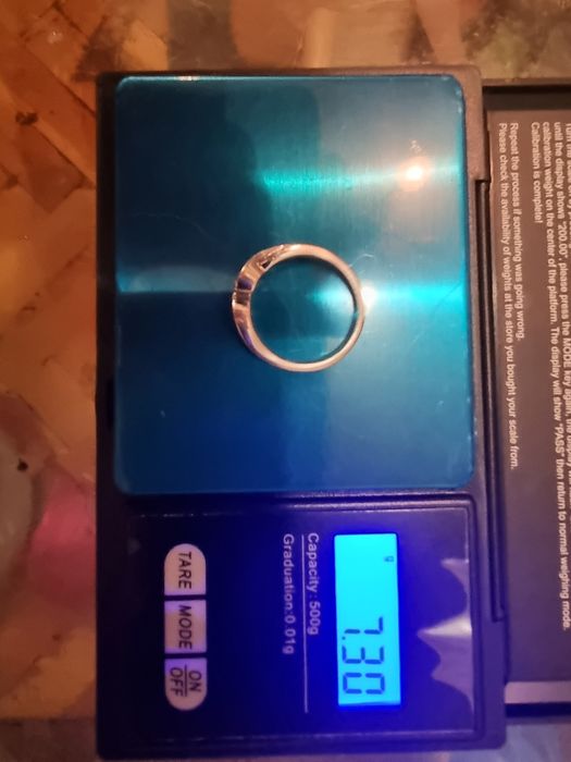 Пръстен бяло злато с диаманти 1,5 карата