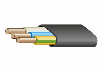 Силовой кабель ВВГнг-ls 3x10, 10 м