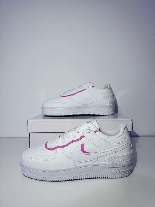 Nike AF1 alb cu roz