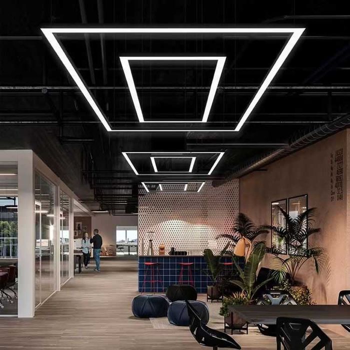 Профильный LED светильник, любая форма и размер LED chiziqli yoritgich