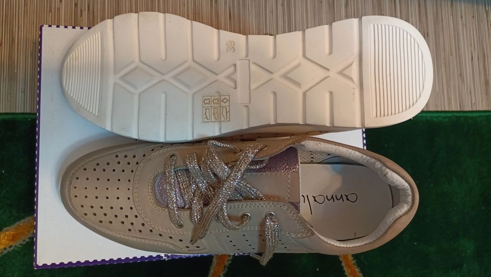 Pantofi casual dama din piele, noi, marimea 39 Annalu