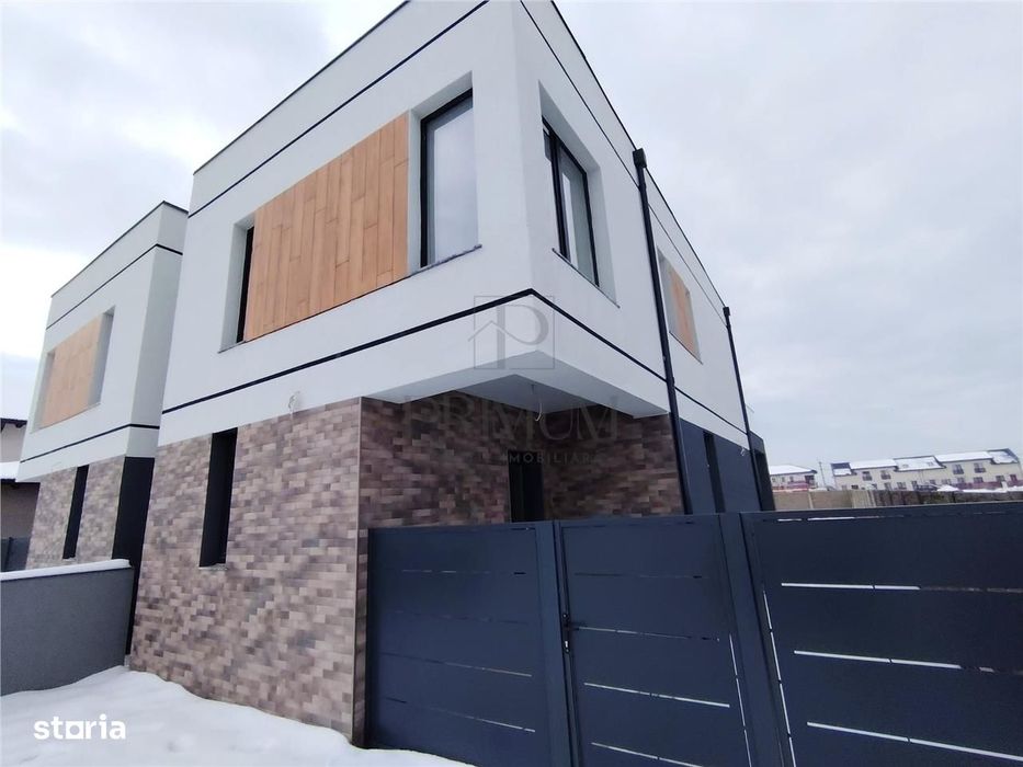 Duplex despartit prin camera tehnica - balcon mare - teren 370 mp