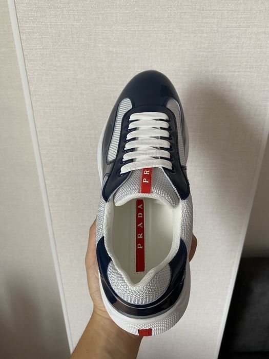 Продам кроссовки prada cups 42 синий