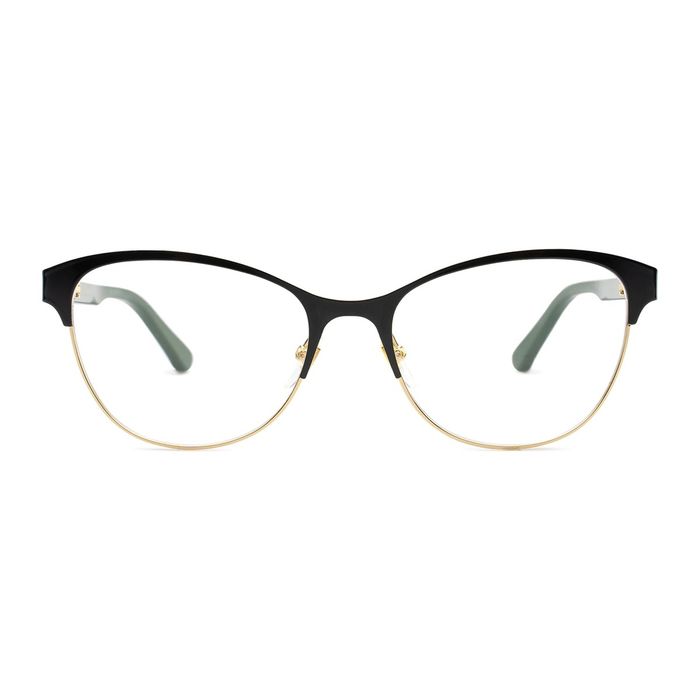 Gucci GG0718O-004 Black Gold Green - Women's Optical Frames 53mm
