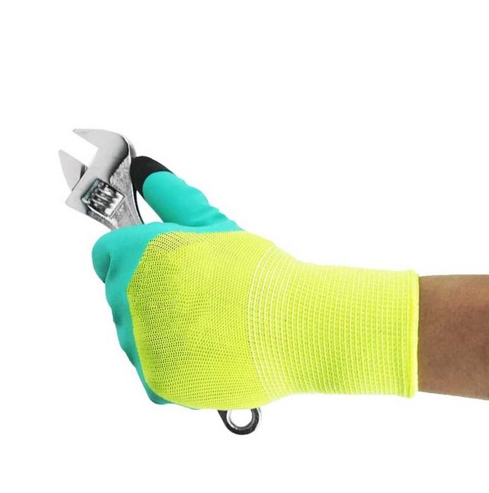 Работни Ръкавици, Латекс, Безшевни, Плетени, Автомонтьорски, Защита