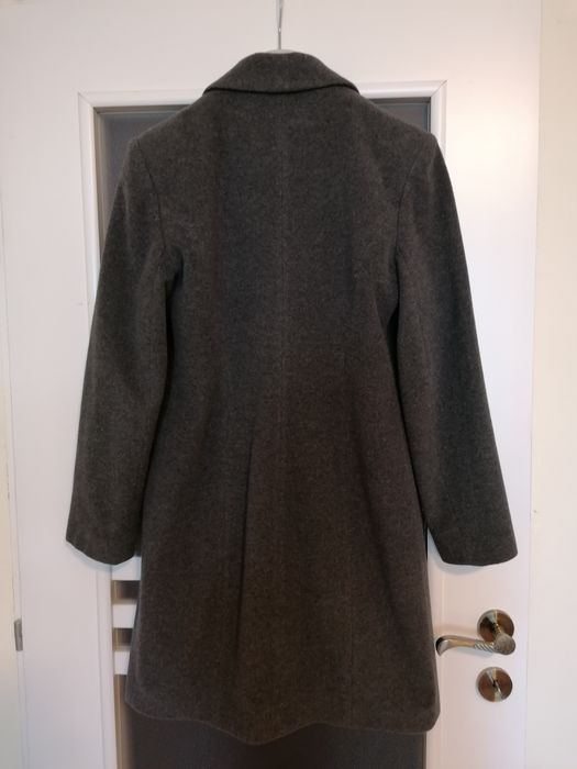 Palton gri de lână