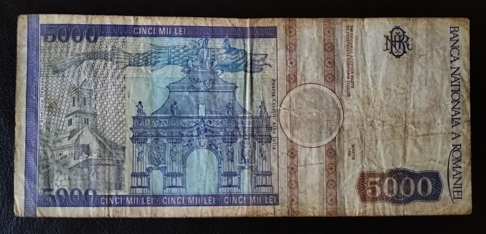 Bancnota 5000 de lei 1992