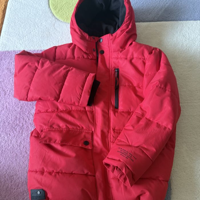 Земно яке Reserved с пухена изкуствена яка