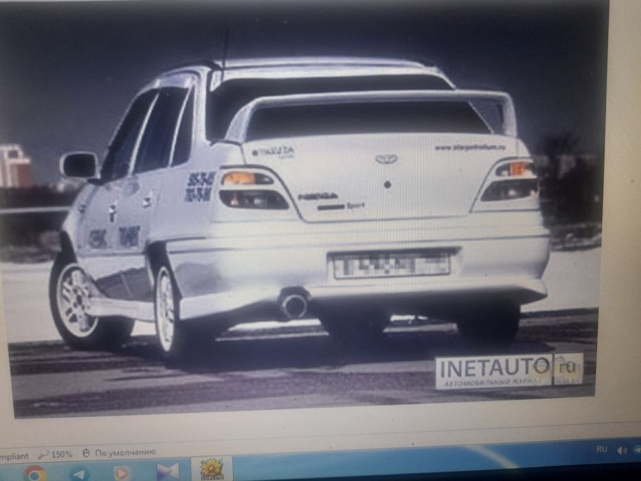 Тюнинг спойлер на багажник нексия