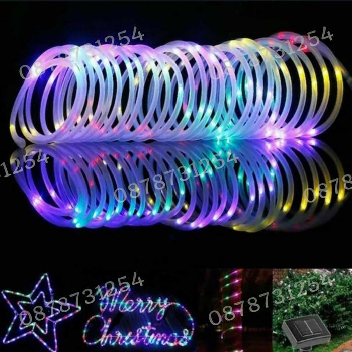 Многоцветен Лед Маркуч за Коледна Украса Водоустойчив  RGB