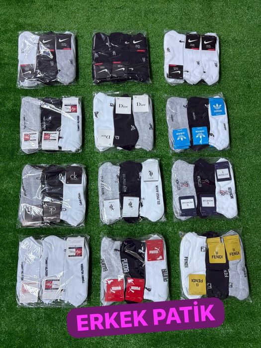Къси Чорапи по 12чифта в пакет