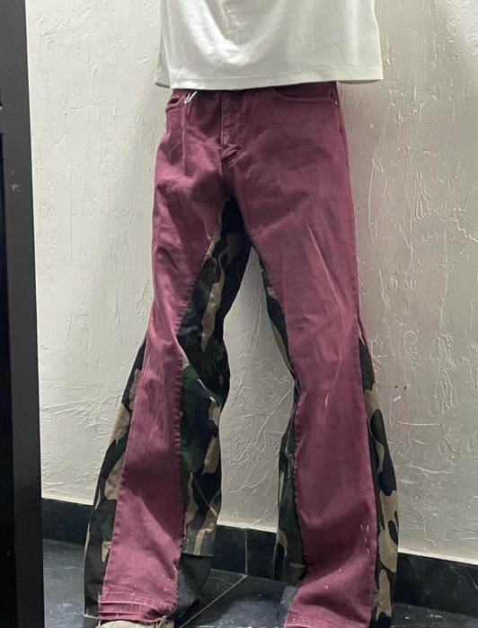 Flared pants camo