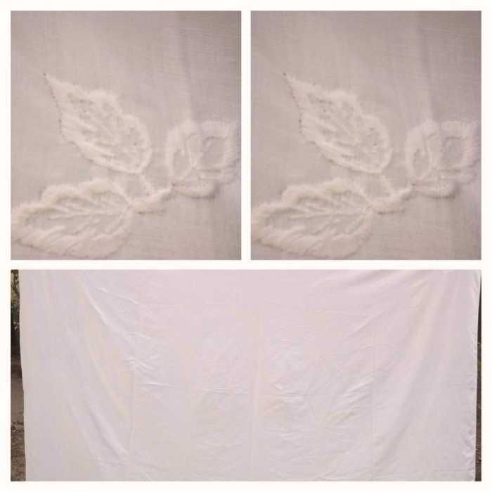 Draperie mare Noua, model foarte frumos , este foarte frumos lucrata, din bumbac și in, cu broderii