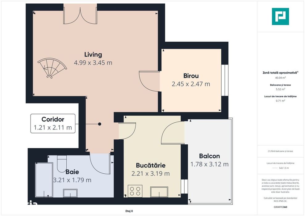 Apartament cu 2 camere pe 2 niveluri în Dumbrăvița