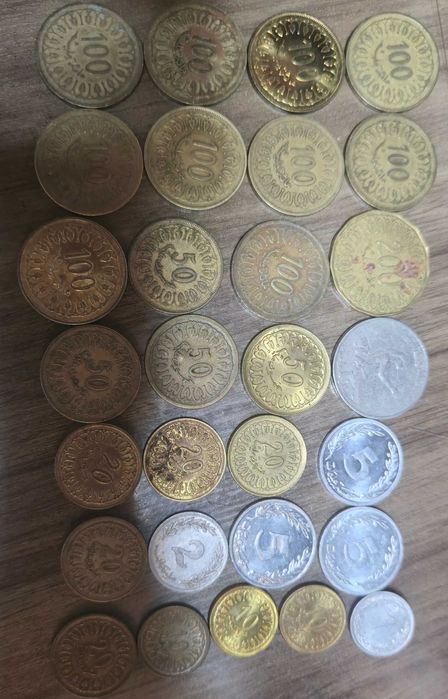 монети Тунис 29 бр