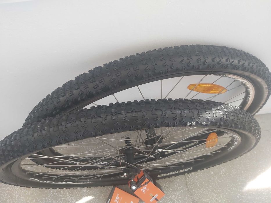 Set Roți MTB 29" – Jante AlexRims DP17 + Butuci Shimano + Gume Merida