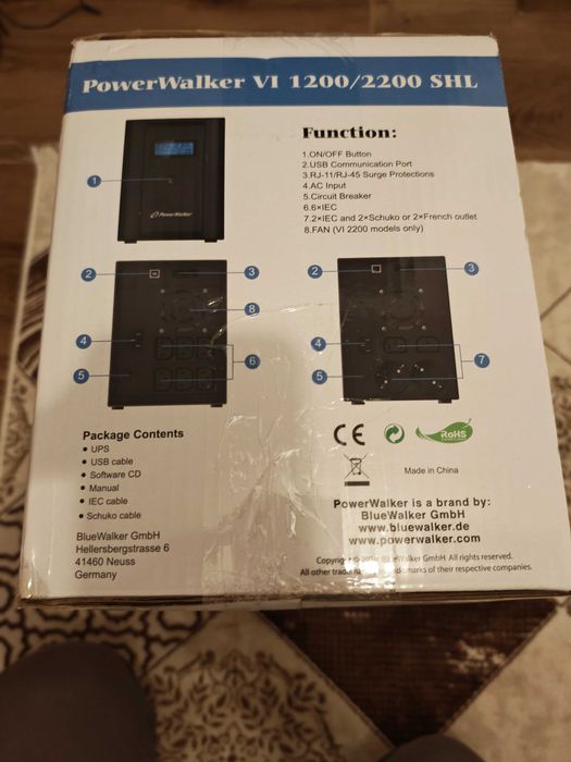 UPS BlueWalker PowerWalker VI 1200 \ 2200