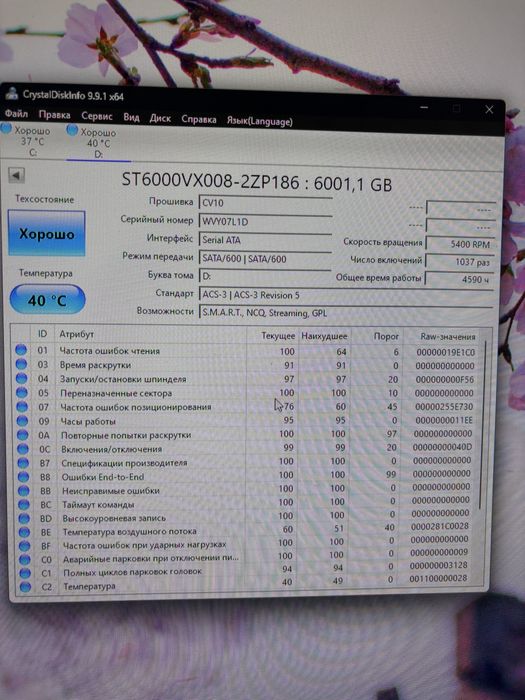 Жесткий диск 6tb seagate skyhawk