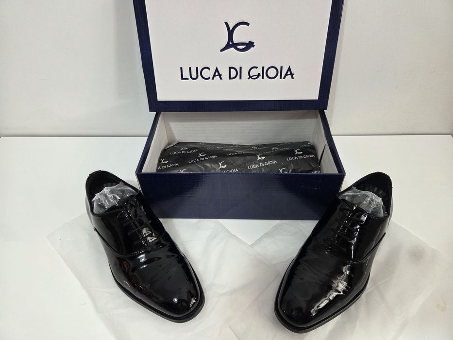 Pantofi de lac negri - Luca di Gioia