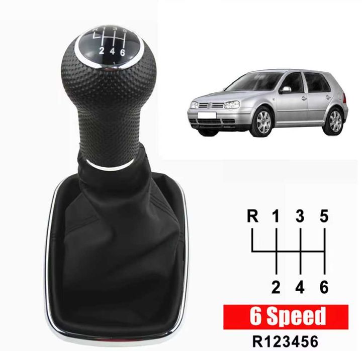 Топка за скоростен лост с маншон за VW Golf 4/Bora - 6 скорости.